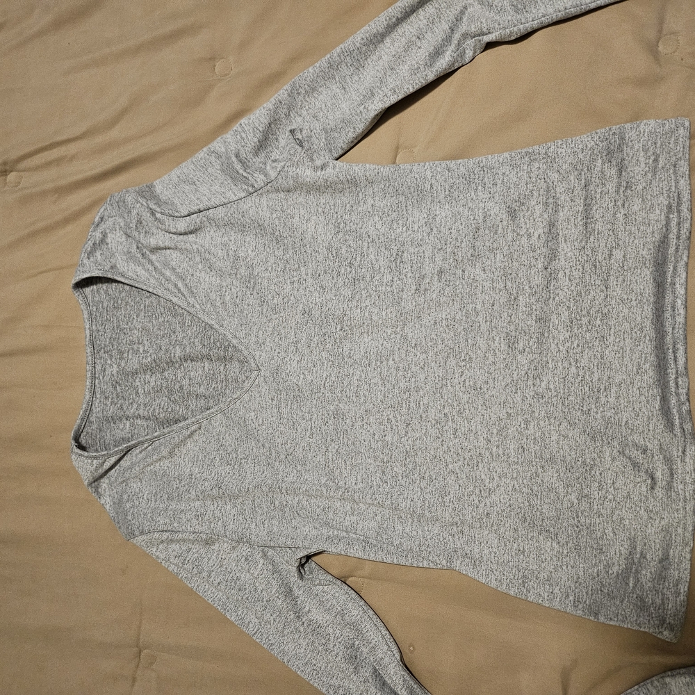 SHEIN Gray Long Sleeve Tee